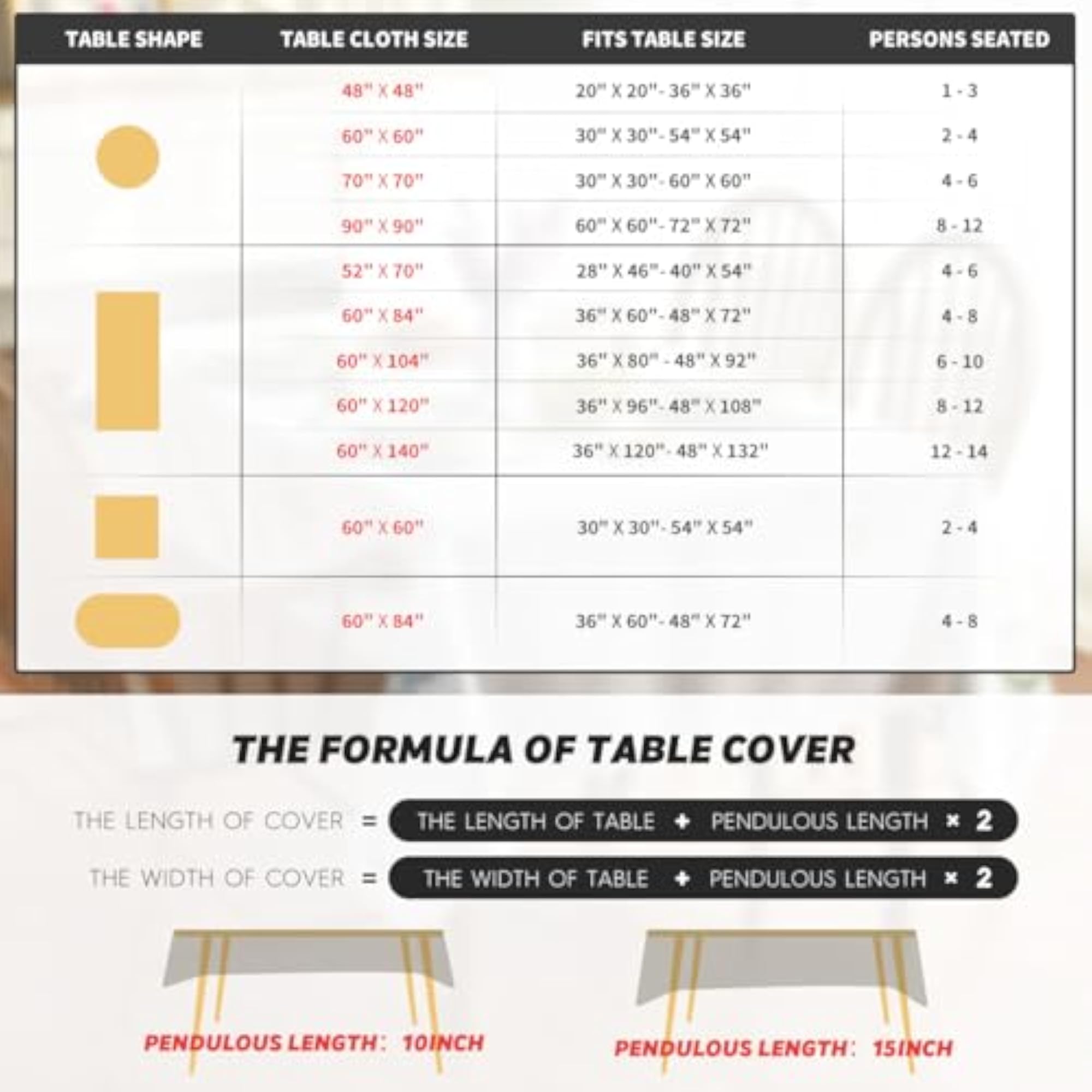 Spring Summer Tablecloth, Round Wild Flowers Floral